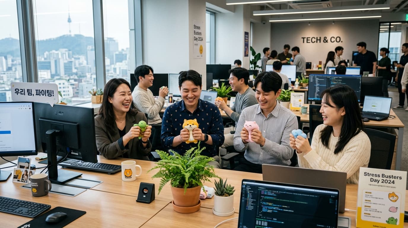 직원들이 실제로 가져가는 스트레스 케어 굿즈